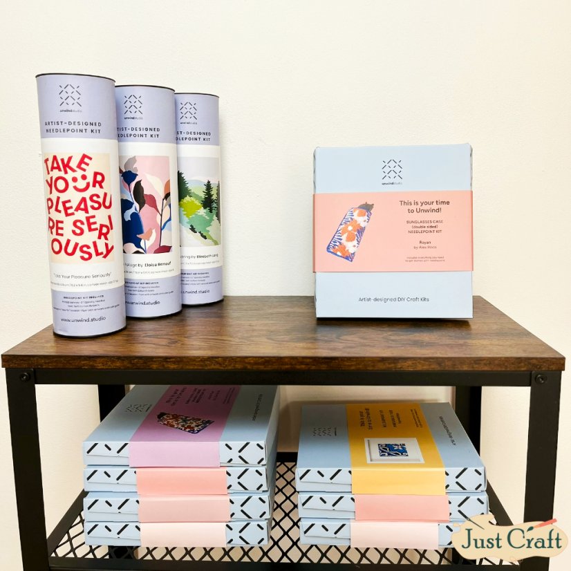 Artist Designed Needlepoint Kit - Sunglasses Case - Royan