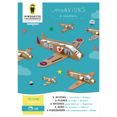 Papírová kreativní sada pro děti - Vyrob si letadla