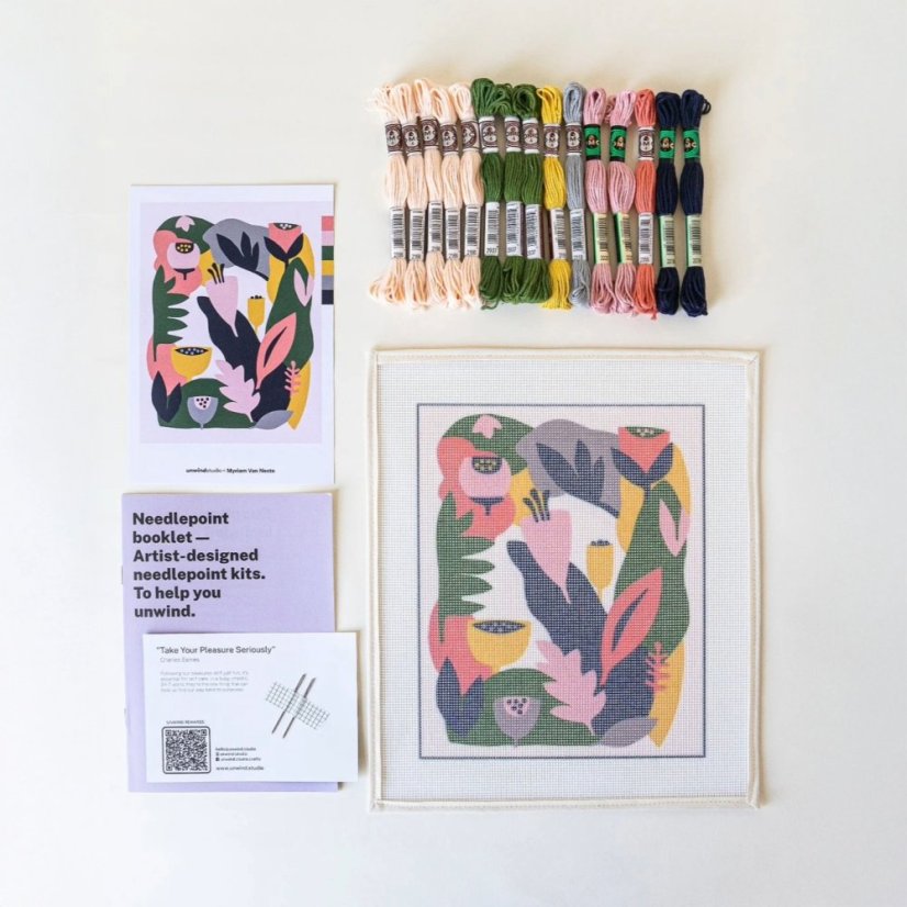 Autorská vyšívací sada - Blush Garden