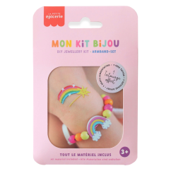 Sada pro děti na výrobu náramku Mon Kit Bijou - Duha