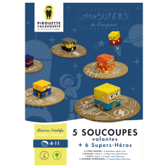 Papírová kreativní sada pro děti - Vyrob si létající talíře