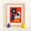 Artist Designed Needlepoint Kit for Beginners - Mickebana Red