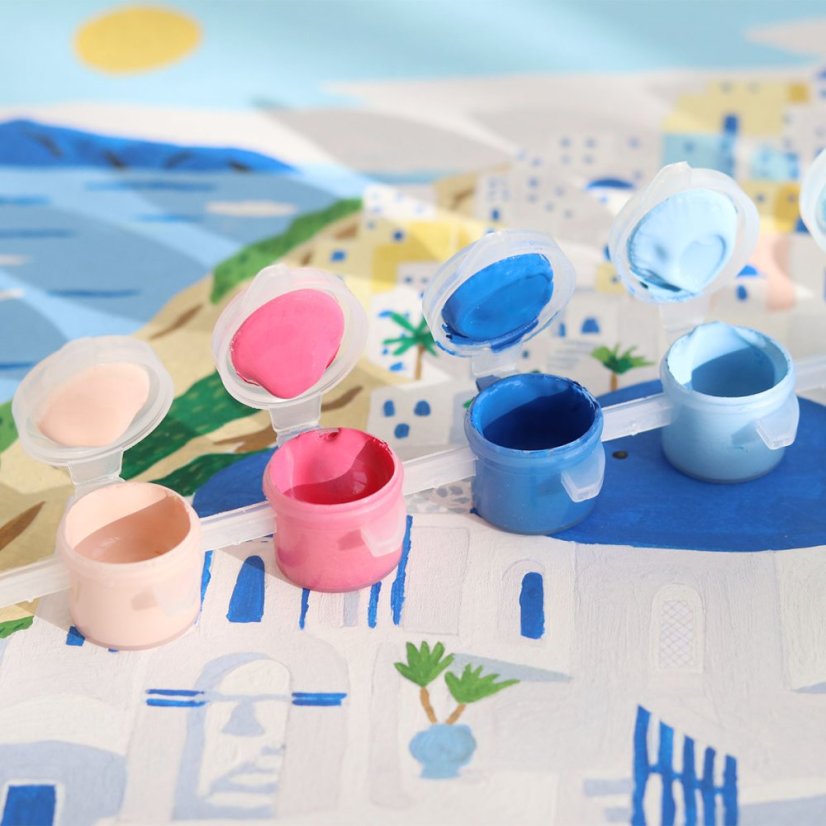 Malování podle čísel Petit Pinceau - Santorini