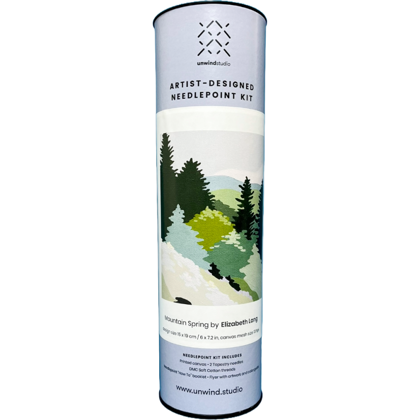 Artist Designed Needlepoint Kit - Mountain Spring