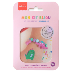 Sada pro děti na výrobu náramku Mon Kit Bijou - Dinosaury