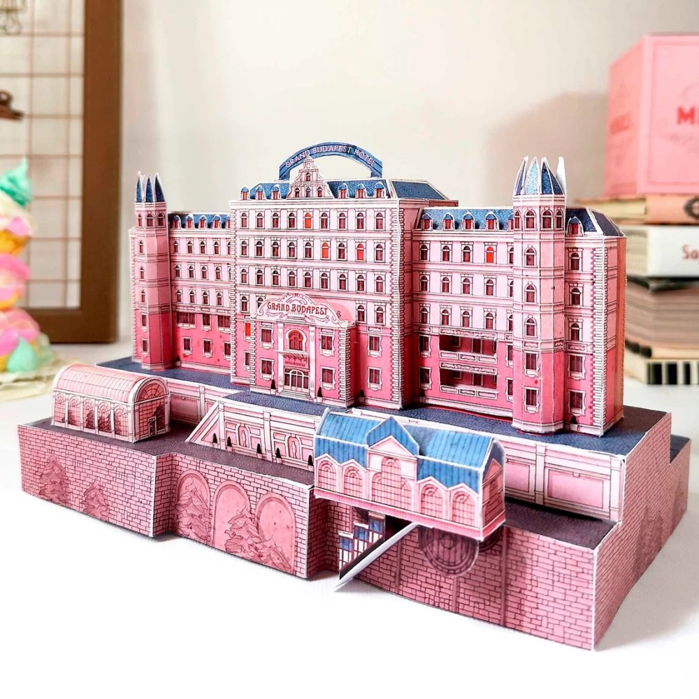 Papercraft kit Hotel Budapest completed